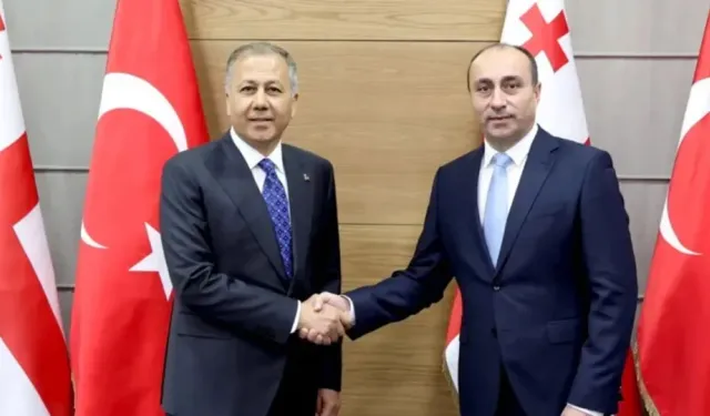 Bakan Yerlikaya Gürcistan İçişleri Bakanı ortak basın toplantısı düzenledi