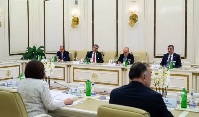 Cumhurbaşkanı Yardımcısı Yılmaz Azerbaycan Meclis Başkanıyla görüştü