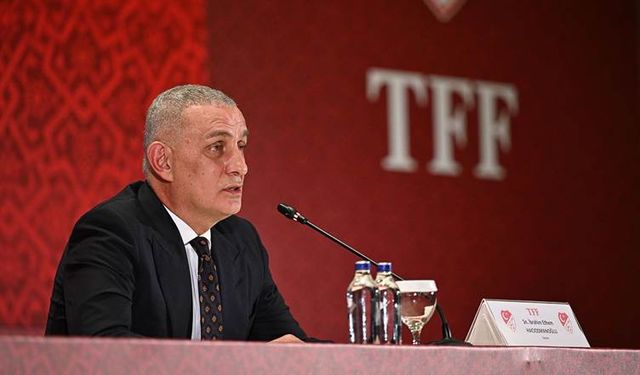 TFF Başkanı Hacıosmanoğlu Riva'da basın toplantısı düzenledi