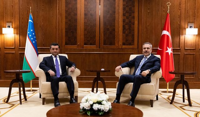 Dışişleri Bakanı Fidan Özbek mevkidaşı Bahtiyor Saidov ile görüştü