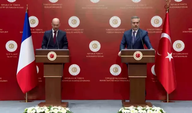 Bakan Fidan Fransa Dışişleri Bakanı Barrot ile ortak basın toplantısı düzenledi
