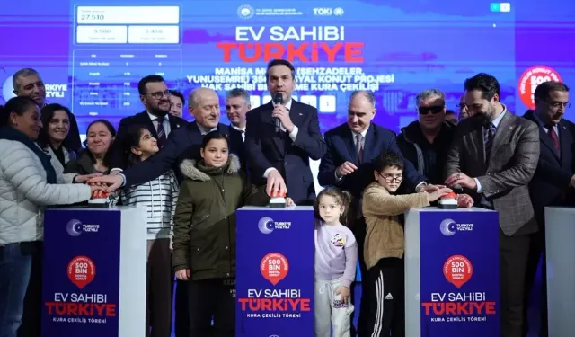 TOKİ 500 bin sosyal konut için kura çekti