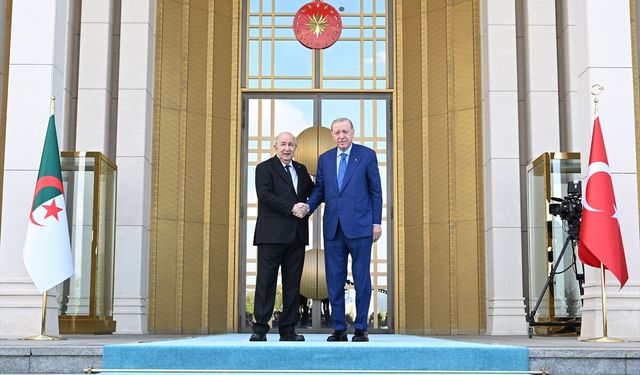 Cumhurbaşkanı Erdoğan, Cezayir Cumhurbaşkanı Tebbun ile görüştü