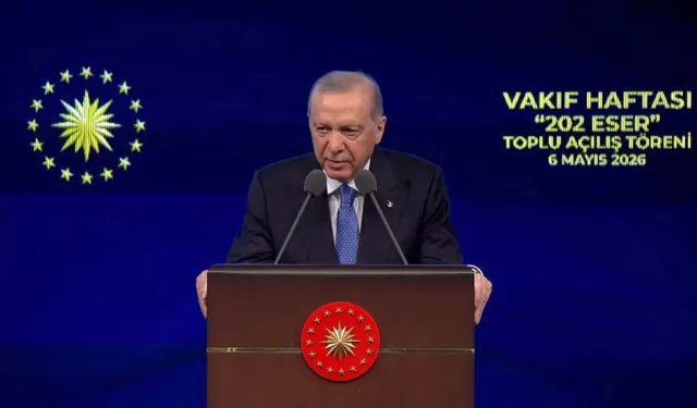 Cumhurbaşkanı Erdoğan vakıf kültürünün önemini vurguladı