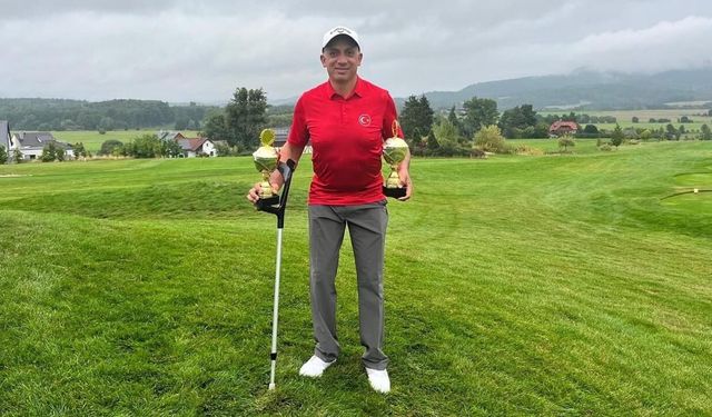 Milli para golfçü Mehmet Kazan, İspanya'da şampiyon oldu