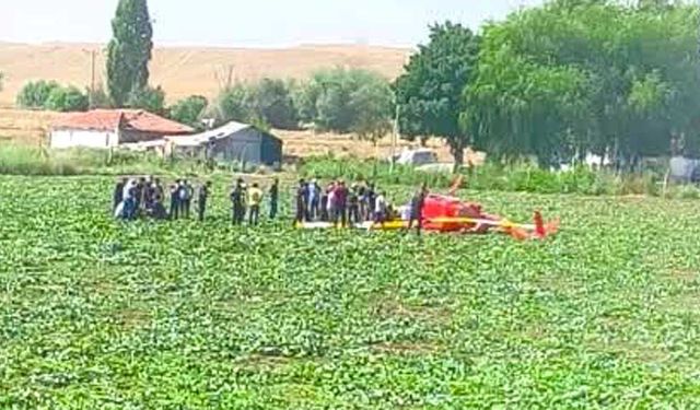 Ankara'da eğitim helikoperi düştü
