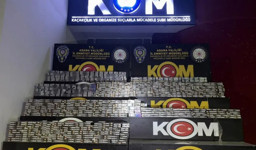 Adana'da kaçak sigara operasyonu
