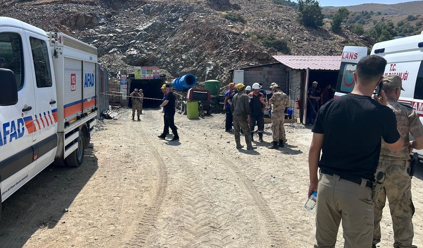 Elazığ'da maden ocağında göçük meydana geldi