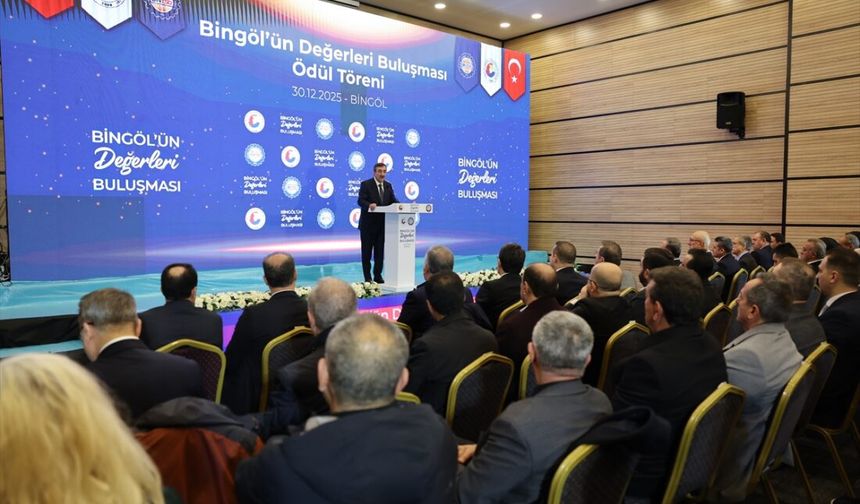 Cumhurbaşkanı Yardımcısı Yılmaz Bingöl'de konuştu