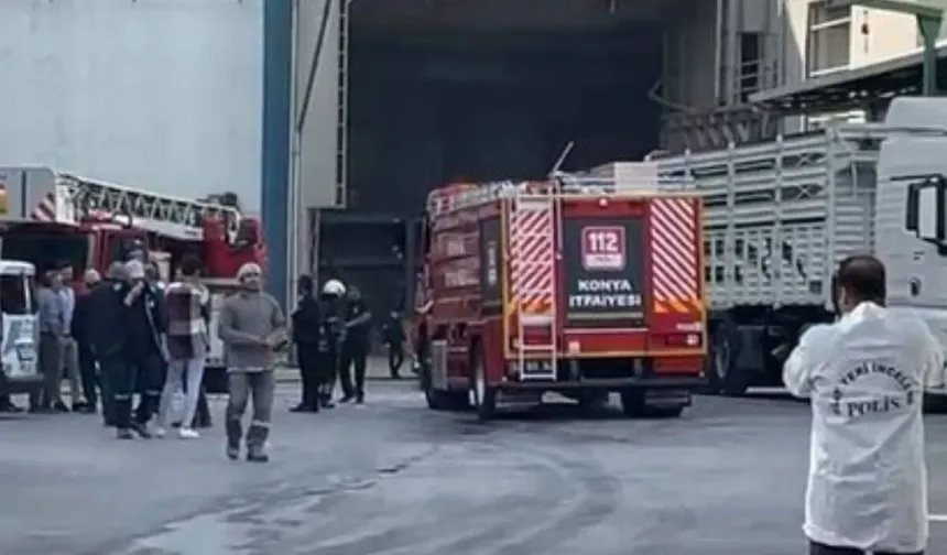 Konya'da şekerleme fabrikasında patlama
