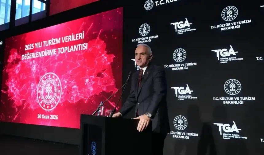 Bakan Ersoy Türkiye'nin 2026 yılı turizm hedefini açıkladı