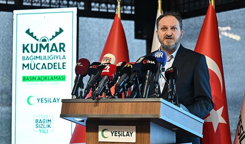 Yeşilay Başkanı Dinç kumar bağımlılığı verilerini paylaştı