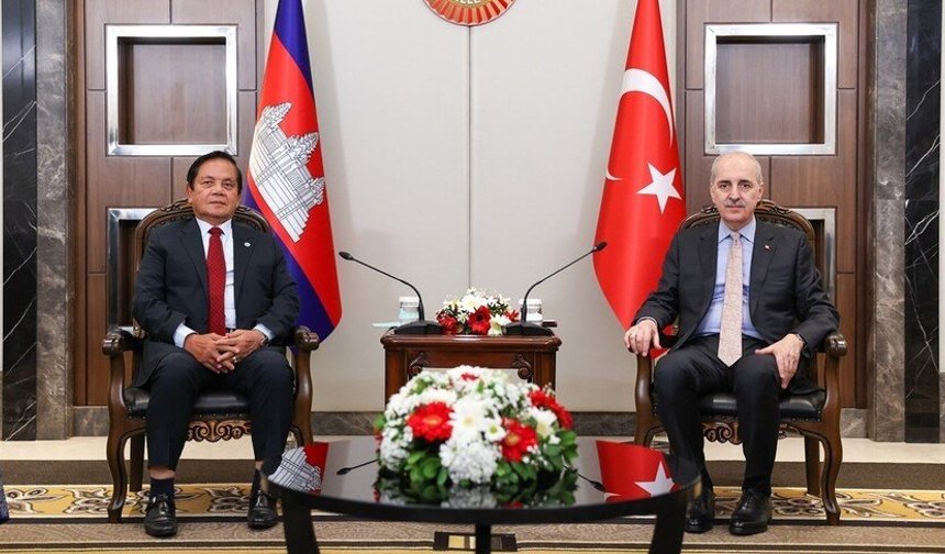 TBMM Başkanı Kurtulmuş Ouch Borith'i kabul etti