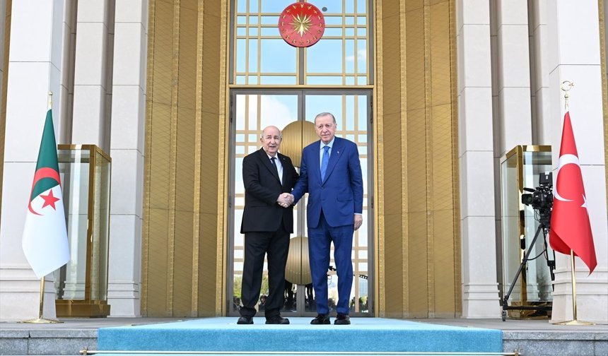 Cumhurbaşkanı Erdoğan, Cezayir Cumhurbaşkanı Tebbun ile görüştü