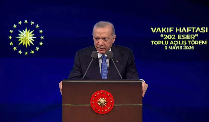 Cumhurbaşkanı Erdoğan vakıf kültürünün önemini vurguladı