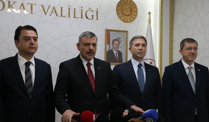 İçişleri Bakanı Çiftçi, Tokat'ın Yolüstü beldesinde konuştu
