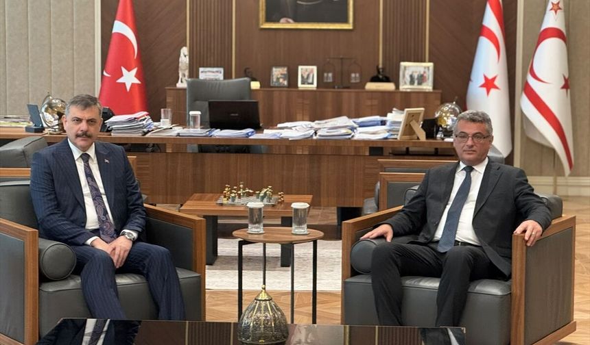 KKTC Cumhurbaşkanı Erhürman, İçişleri Bakanı Çiftçi'yi kabul etti