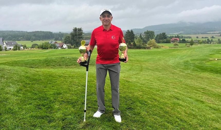 Milli para golfçü Mehmet Kazan, İspanya'da şampiyon oldu