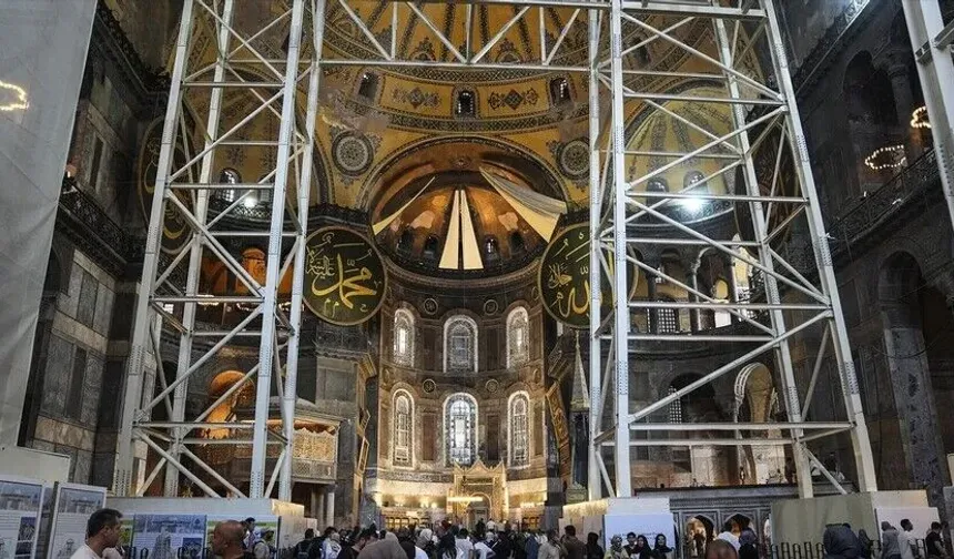 Ayasofya-i Kebir Cami-i Şerifi'nin restorasyon projesinde yeni aşamaya geçiliyor