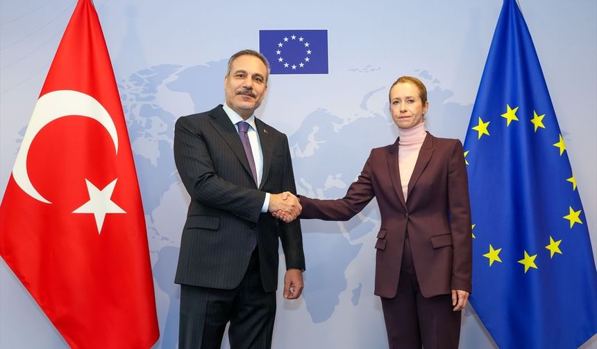 Dışişleri Bakanı Fidan, Brüksel'de AB Yüksek Temsilcisi Kallas ile bir araya geldi