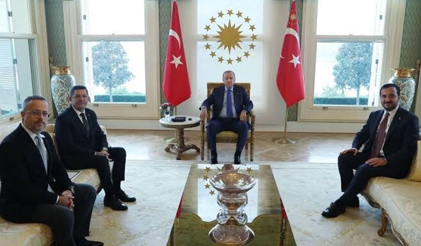 Cumhurbaşkanı Erdoğan, Üsküdar Belediye Başkan Vekili Gültekin'i kabul etti